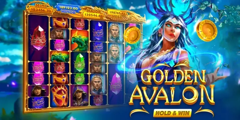 Golden Avalon Hold & Win, slot BGaming de tema arturiano com mecânica de moedas